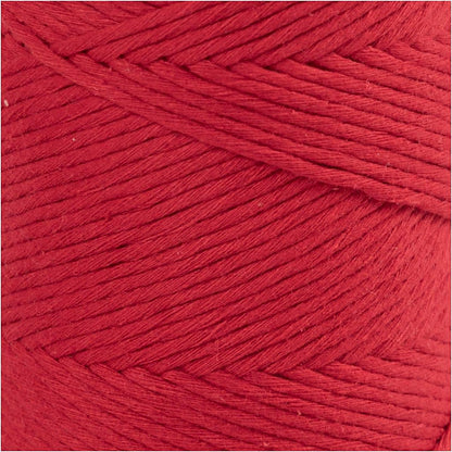 Macramé-Kordel, L: 198 m, D 2 mm, 330 g/ 1 Rolle creotime Rot