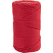 Macramé-Kordel, L: 198 m, D 2 mm, 330 g/ 1 Rolle creotime Rot