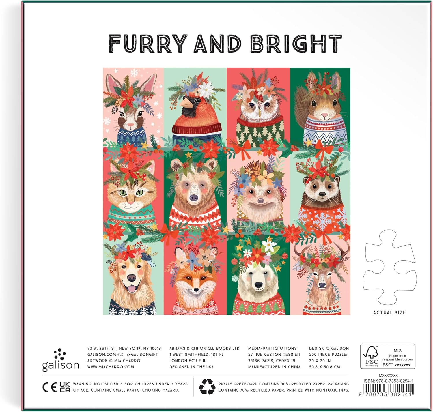 Furry And Bright 500 Piece Puzzle