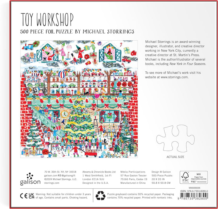Michael Storrings Toy Workshop 500 Piece Foil Puzzle