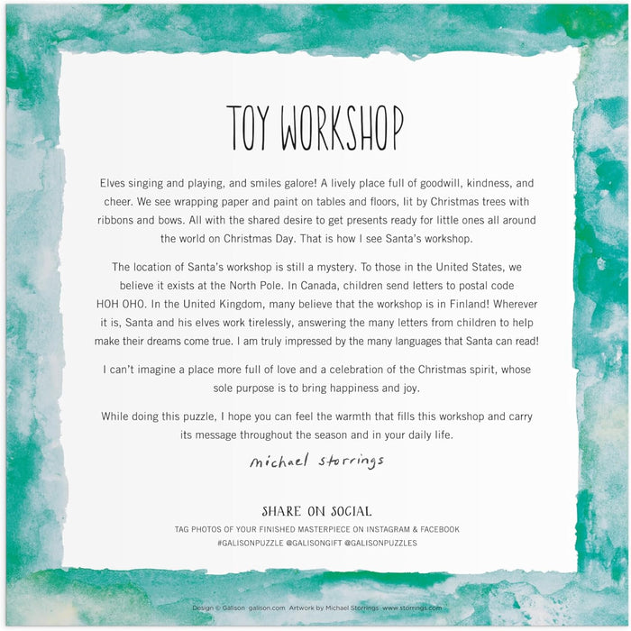 Michael Storrings Toy Workshop 500 Piece Foil Puzzle