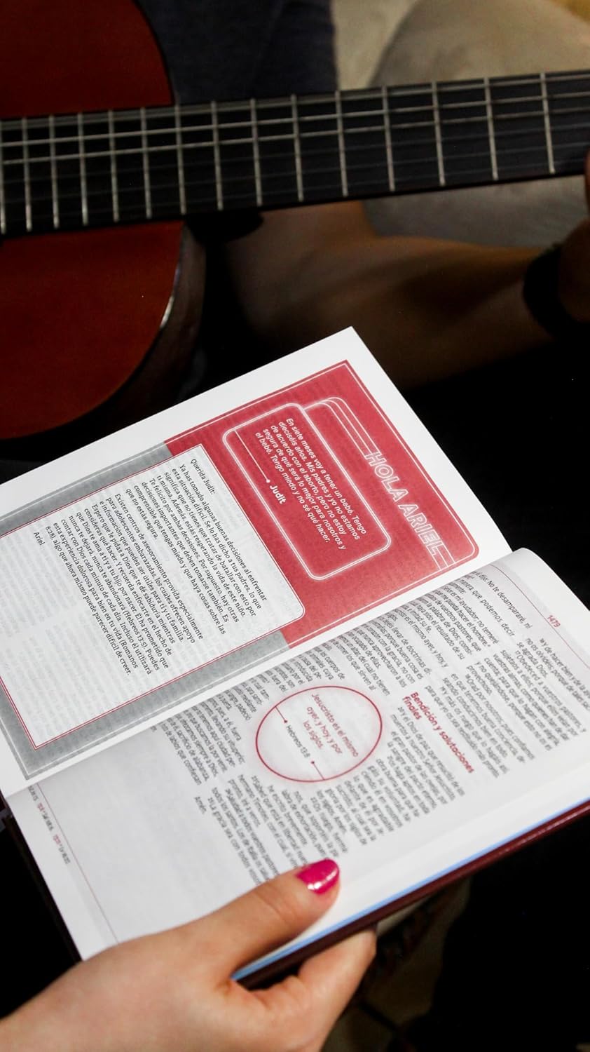 RVR60, Biblia de Estudio para Jóvenes Adolescentes, Tapa dura, Palabras de Jesús en Rojo, Comfort Print