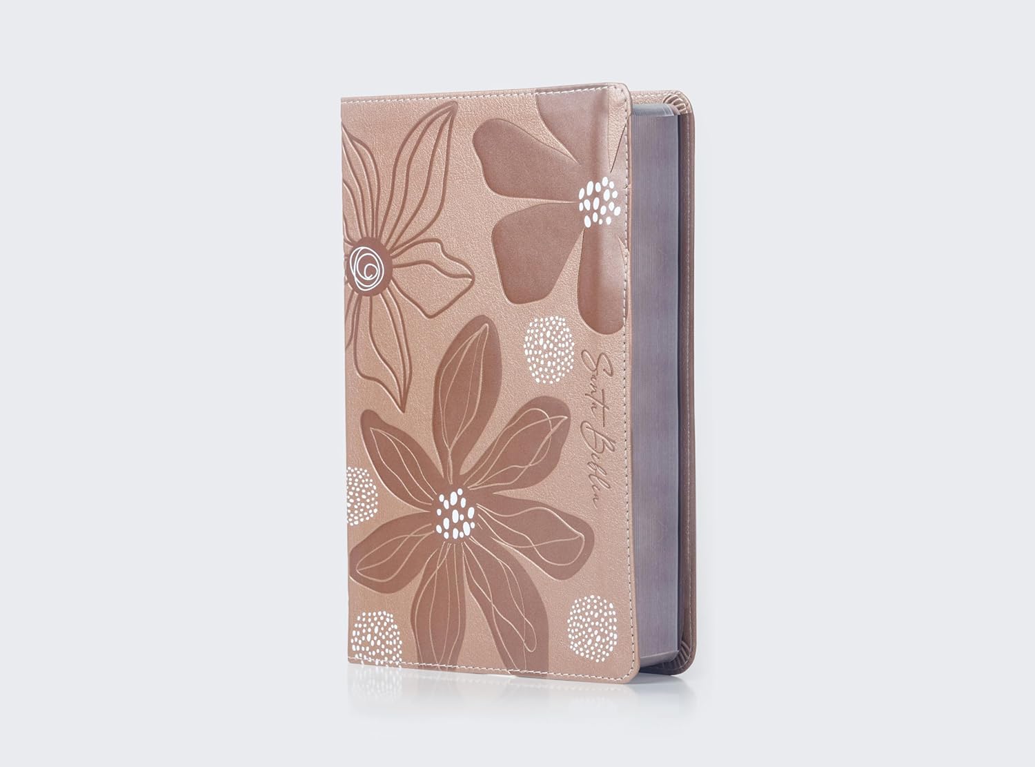 RVR60, Biblia de Estudio para Jóvenes Adolescentes, Leathersoft, Oro Rosa, Palabras de Jesús en Rojo, Comfort Print