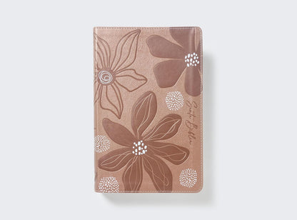 RVR60, Biblia de Estudio para Jóvenes Adolescentes, Leathersoft, Oro Rosa, Palabras de Jesús en Rojo, Comfort Print