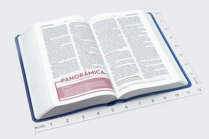 RVR60, Biblia de Estudio para Jóvenes Adolescentes, Leathersoft, Azul, Palabras de Jesús en Rojo, Comfort Print