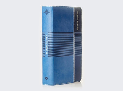 RVR60, Biblia de Estudio para Jóvenes Adolescentes, Leathersoft, Azul, Palabras de Jesús en Rojo, Comfort Print