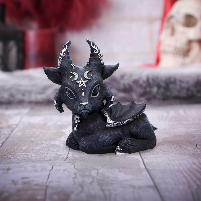 Nemesis Now Baal Figurine 9cm, Resin, Cult Cuties Collectible Baal Goat Bat Figurine, Scarily Adorable Occult Goat, Spooky Goat Gift, Cast in the Finest Resin, Expertly Hand-Painted