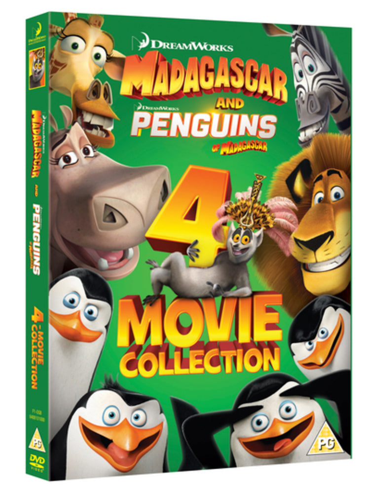 Madagascar and Penguins of Madagascar: 4-movie Collection