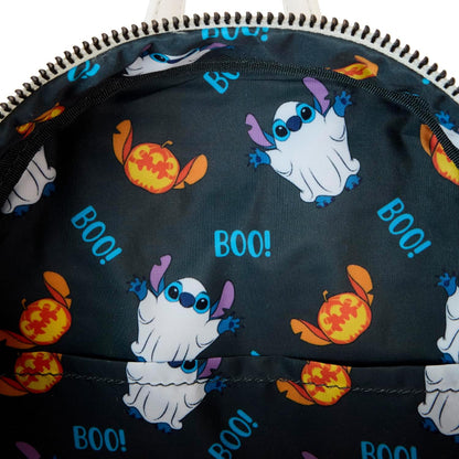 Loungefly Disney Stitch Ghost Costume Figural Glow Mini Backpack, Multi, Mini