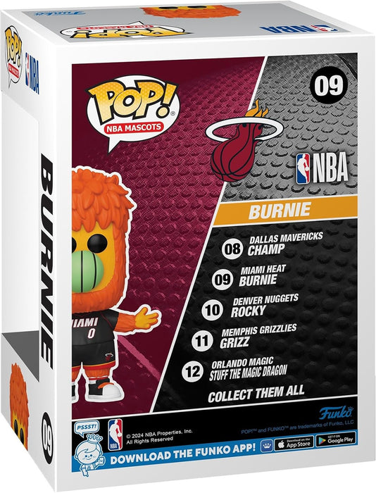 Funko Pop! NBA: Mascots - Miami - Burnie the Fireball - NBA Mascots - Collectable Vinyl Figure - Gift Idea - Official Merchandise - Toys for Kids & Adults - Sports Fans - Model Figure for Collectors