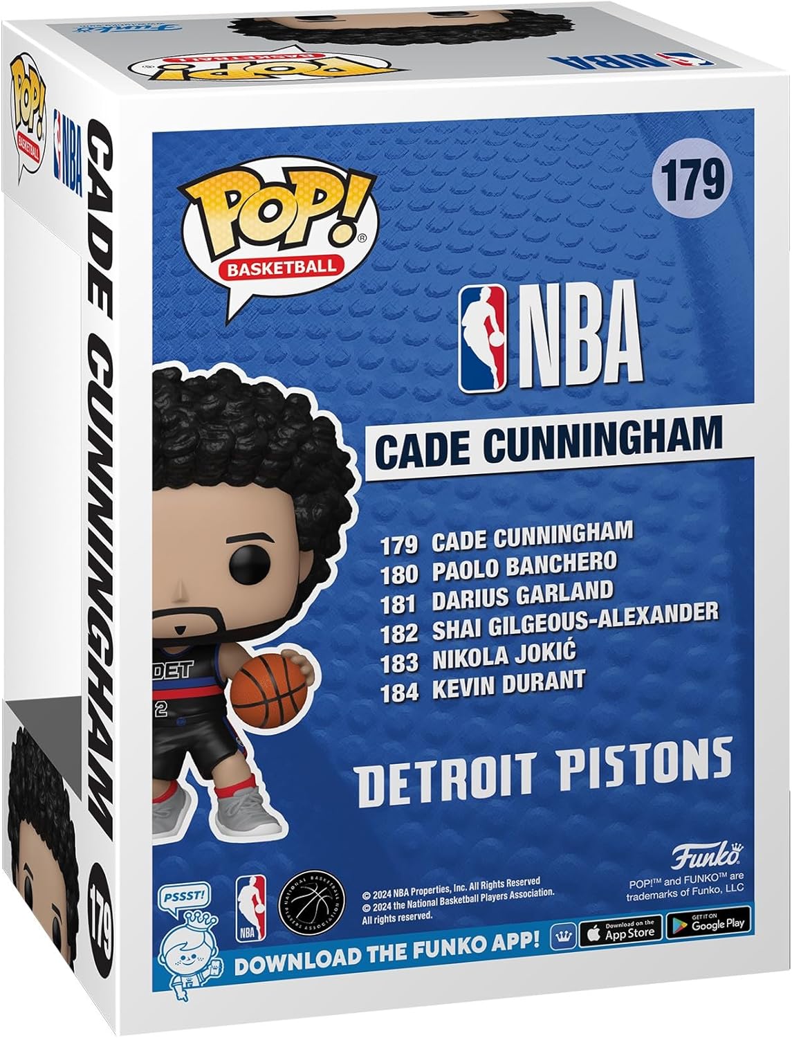 Nba: Funko Pop! - Detroit Pistons - Cade Cunningham (Vinyl Figure 179)