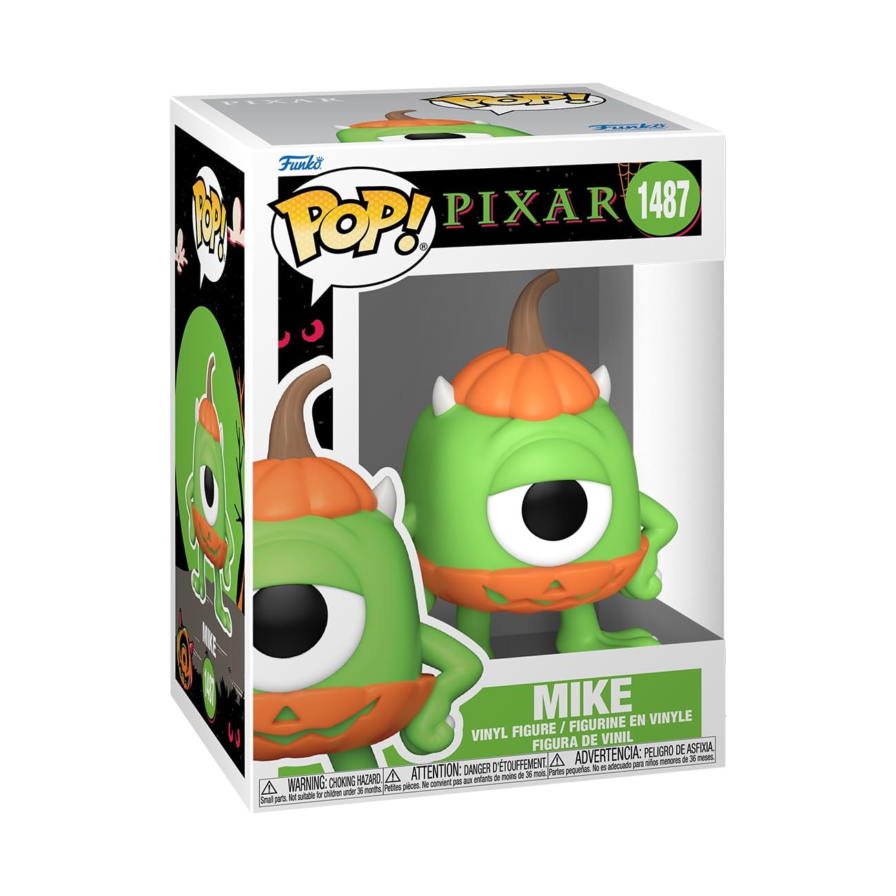 Funko Pop! Disney: Pixar Halloween - Mike Wazowski - Pixar Collection - Collectable Vinyl Figure - Gift Idea - Official Merchandise - Toys for Kids & Adults - Movies Fans