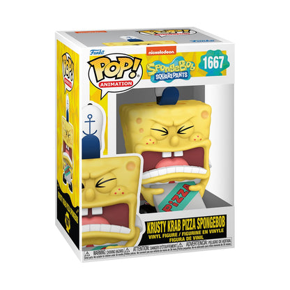 Funko Pop! Plush: Spongebob Squarepants 25th Anniversary - Spongebob with Pizza - Collectable Soft Toy - Birthday Gift Idea - Official Merchandise - Kids and Adults - Ideal for TV Fans