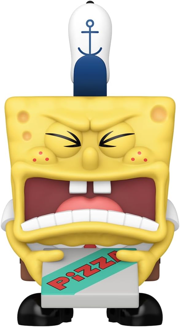 Funko Pop! Plush: Spongebob Squarepants 25th Anniversary - Spongebob with Pizza - Collectable Soft Toy - Birthday Gift Idea - Official Merchandise - Kids and Adults - Ideal for TV Fans