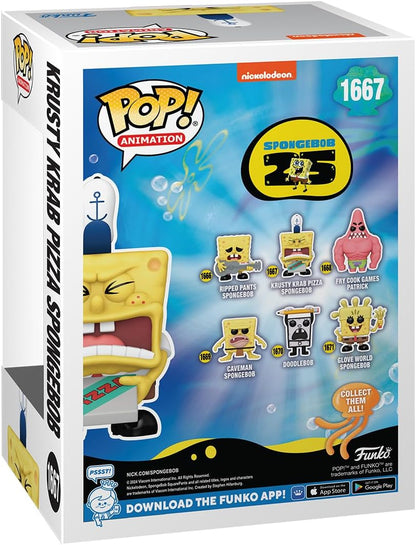 Funko Pop! Plush: Spongebob Squarepants 25th Anniversary - Spongebob with Pizza - Collectable Soft Toy - Birthday Gift Idea - Official Merchandise - Kids and Adults - Ideal for TV Fans