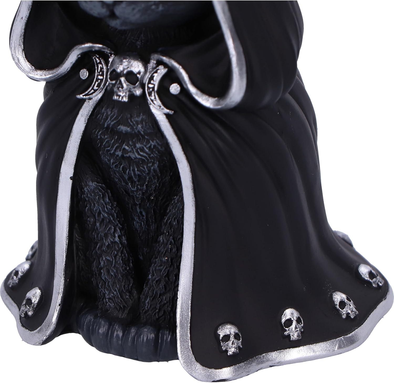 Nemesis Now Cult Cuties Zefur Figurine 10cm, Resin, Black, Cult Cuties™ Collectible Zefur Figure, Scarily Adorable Cat in Cloak, Spooky Cat Gift, Cast in the Finest Resin, Expertly Hand-Painted