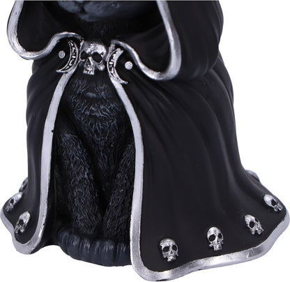 Nemesis Now Cult Cuties Zefur Figurine 10cm, Resin, Black, Cult Cuties™ Collectible Zefur Figure, Scarily Adorable Cat in Cloak, Spooky Cat Gift, Cast in the Finest Resin, Expertly Hand-Painted