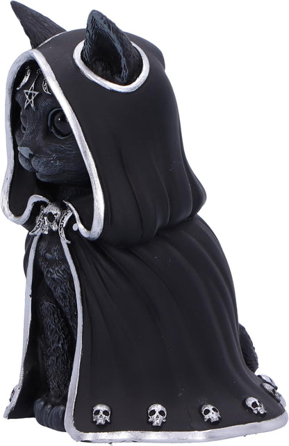 Nemesis Now Cult Cuties Zefur Figurine 10cm, Resin, Black, Cult Cuties™ Collectible Zefur Figure, Scarily Adorable Cat in Cloak, Spooky Cat Gift, Cast in the Finest Resin, Expertly Hand-Painted