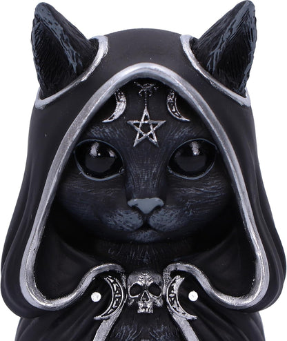 Nemesis Now Cult Cuties Zefur Figurine 10cm, Resin, Black, Cult Cuties™ Collectible Zefur Figure, Scarily Adorable Cat in Cloak, Spooky Cat Gift, Cast in the Finest Resin, Expertly Hand-Painted
