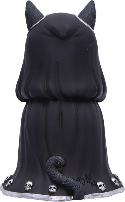 Nemesis Now Cult Cuties Zefur Figurine 10cm, Resin, Black, Cult Cuties™ Collectible Zefur Figure, Scarily Adorable Cat in Cloak, Spooky Cat Gift, Cast in the Finest Resin, Expertly Hand-Painted
