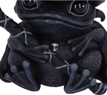 Nemesis Now Cult Cuties Asmoadeus Figurine 10cm, Resin, Black, Cult Cuties Collectible Asmoadeus Figure, Scarily Adorable Occult Frog, Spooky Frog Gift, Cast in the Finest Resin, Expertly Hand-Painted