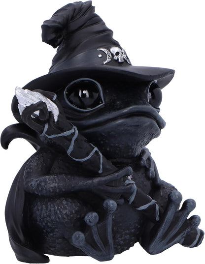 Nemesis Now Cult Cuties Asmoadeus Figurine 10cm, Resin, Black, Cult Cuties Collectible Asmoadeus Figure, Scarily Adorable Occult Frog, Spooky Frog Gift, Cast in the Finest Resin, Expertly Hand-Painted