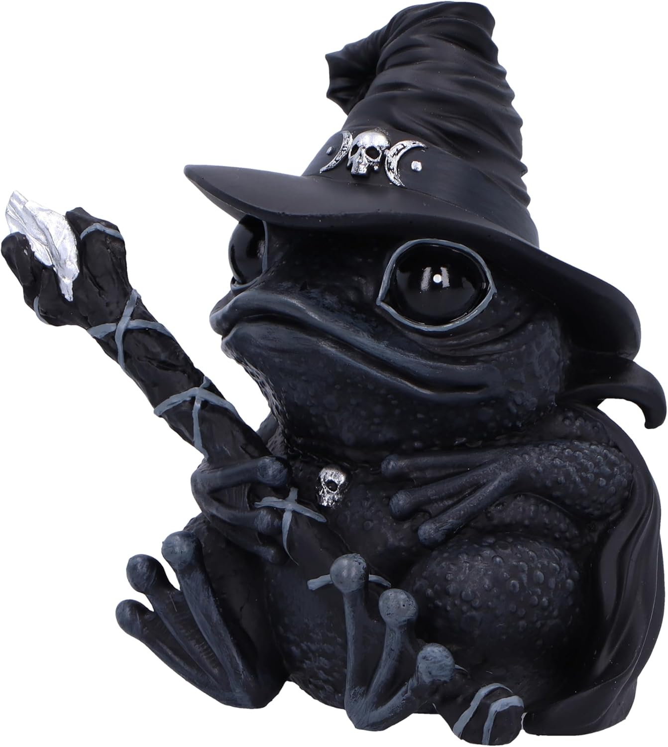 Nemesis Now Cult Cuties Asmoadeus Figurine 10cm, Resin, Black, Cult Cuties Collectible Asmoadeus Figure, Scarily Adorable Occult Frog, Spooky Frog Gift, Cast in the Finest Resin, Expertly Hand-Painted