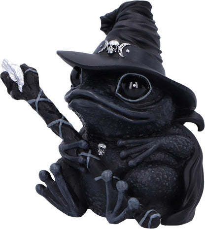 Nemesis Now Cult Cuties Asmoadeus Figurine 10cm, Resin, Black, Cult Cuties Collectible Asmoadeus Figure, Scarily Adorable Occult Frog, Spooky Frog Gift, Cast in the Finest Resin, Expertly Hand-Painted
