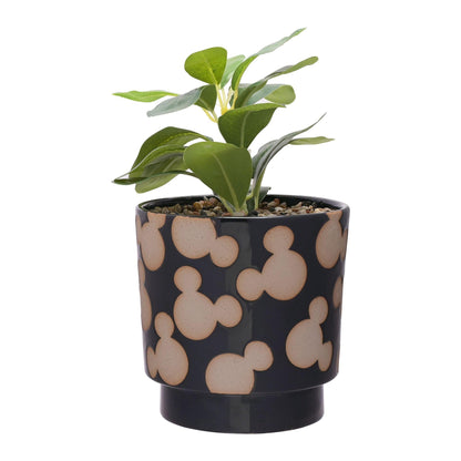 MICKEY - Shapes - Black&White - Planter with Faux