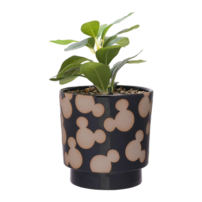 MICKEY - Shapes - Black&White - Planter with Faux