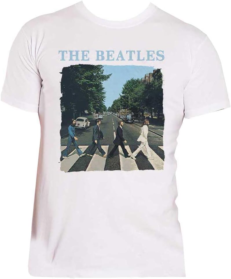 T-Shirt # L White Unisex # Abbey Road & Logo