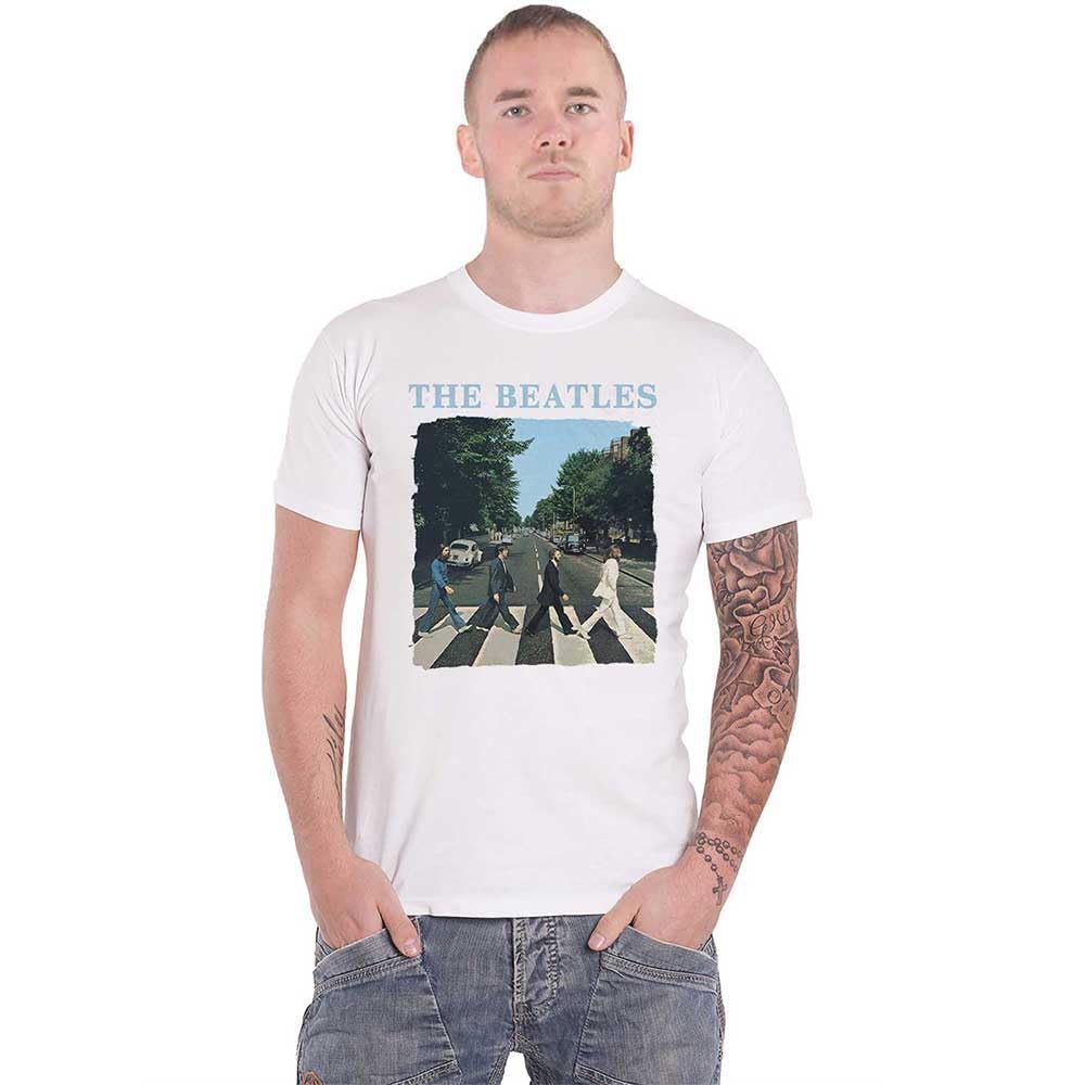 T-Shirt # L White Unisex # Abbey Road & Logo