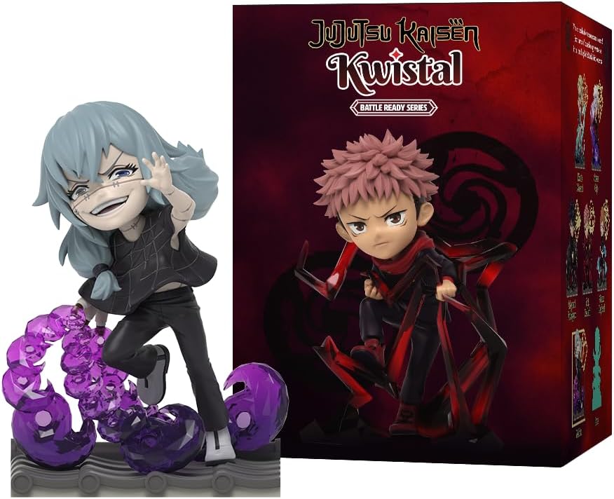 Mighty Jaxx Jujutsu Kaisen Kwistal Fwenz Battle Ready Series | Blind Box Toy Collectible Figurines | One Pack - Contains One Random Figure