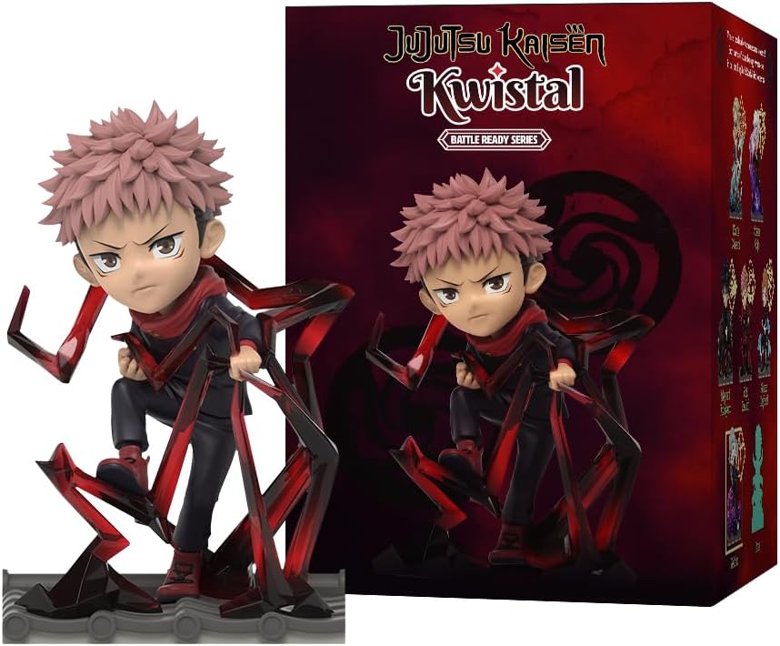 Mighty Jaxx Jujutsu Kaisen Kwistal Fwenz Battle Ready Series | Blind Box Toy Collectible Figurines | One Pack - Contains One Random Figure