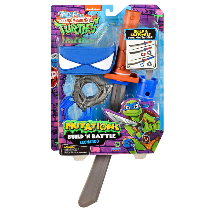 Tales of Teenage Mutant Ninja Turtles: Build N Battle Leonardo Katana Sword. Ninja Reveal Playset. Create Countless Combinations!