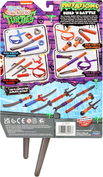 Teenage Mutant Ninja Turtles 84254CO Tales Build N Battle Raphael SAIS. Ninja Reveal Playset. Create Countless Combinations, Multicolour