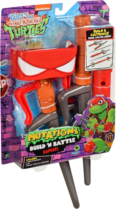 Teenage Mutant Ninja Turtles 84254CO Tales Build N Battle Raphael SAIS. Ninja Reveal Playset. Create Countless Combinations, Multicolour