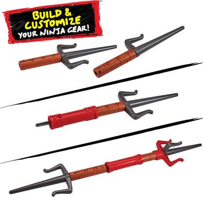 Teenage Mutant Ninja Turtles 84254CO Tales Build N Battle Raphael SAIS. Ninja Reveal Playset. Create Countless Combinations, Multicolour