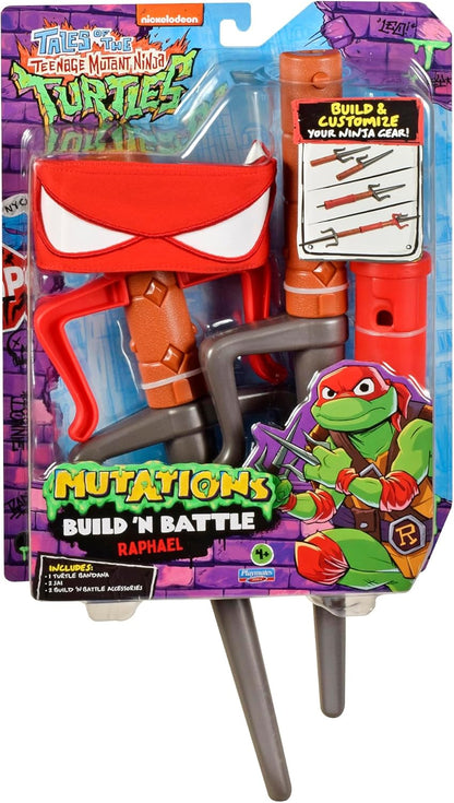Teenage Mutant Ninja Turtles 84254CO Tales Build N Battle Raphael SAIS. Ninja Reveal Playset. Create Countless Combinations, Multicolour