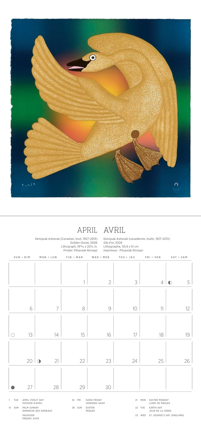 Inuit Art Kinngait Mini Wall Calendar 2025