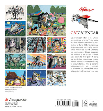 B Kliban Catcalendar 2025 Mini Wall Cale
