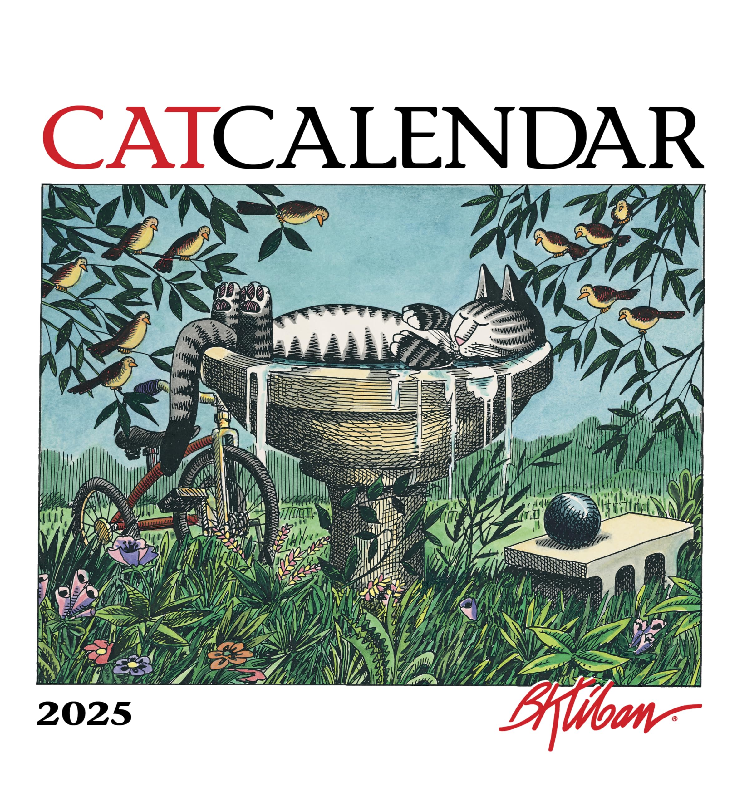 B Kliban Catcalendar 2025 Mini Wall Cale