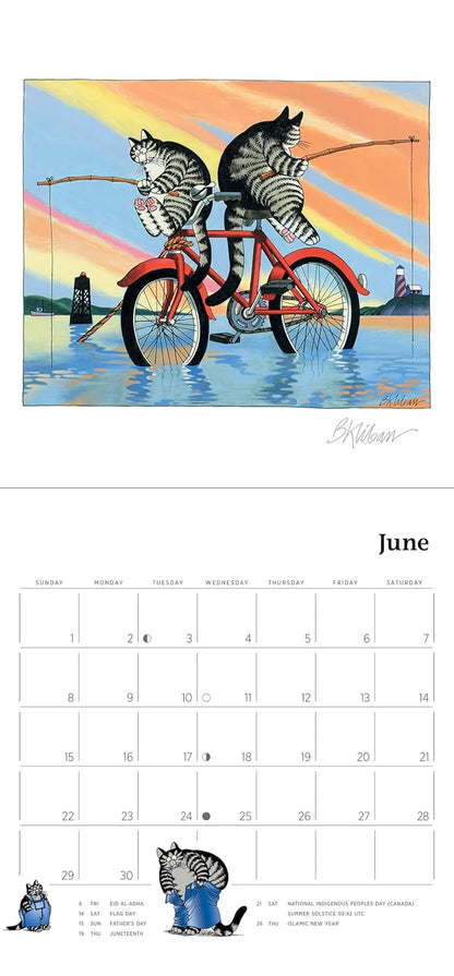 B Kliban Catcalendar 2025 Mini Wall Cale