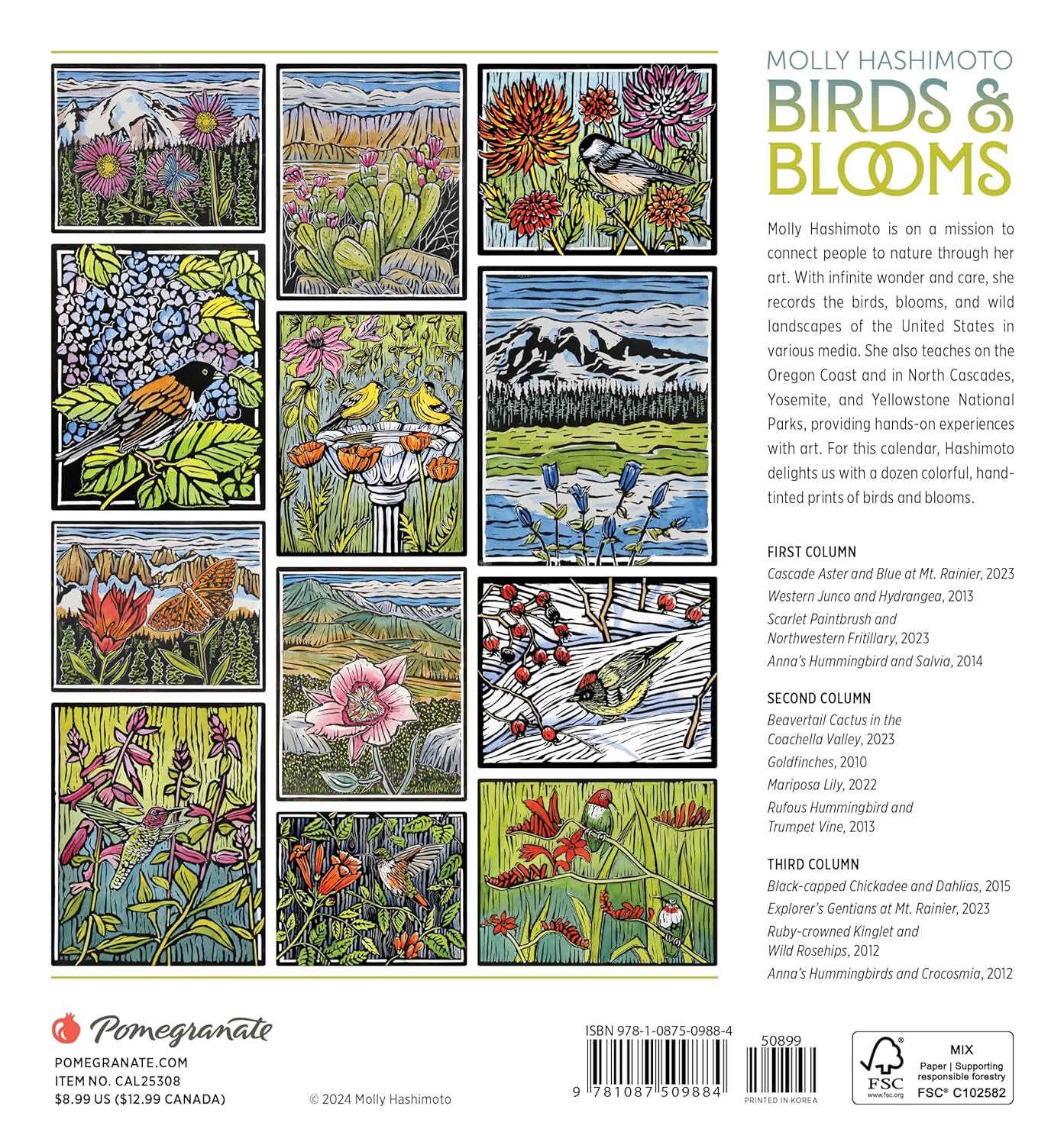 Molly Hashimoto Birds Blooms 2025 Mini C