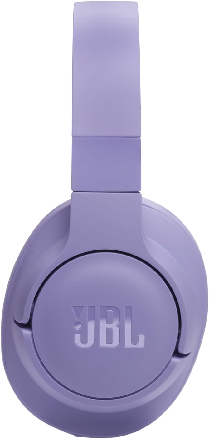 JBL Tune 720BT Wireless Over-Ear Headphones, with JBL Pure Bass Sound, Bluetooth 5.3, Hands-Free Calls, Audio Cable and 76-Hour Battery Life, in Purple