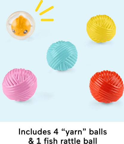 Fisher-Price Baby & Toddler Toy FP Pets Purrr-FECT Ball Tower Activity Center for Developmental Play Ages 9+