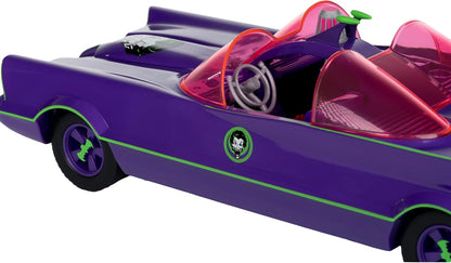 McFarlane Toys - DC Retro Batmobile & The Joker (Batman 66') Paquete de 2, Etiqueta Dorada, Exclusivo de Amazon