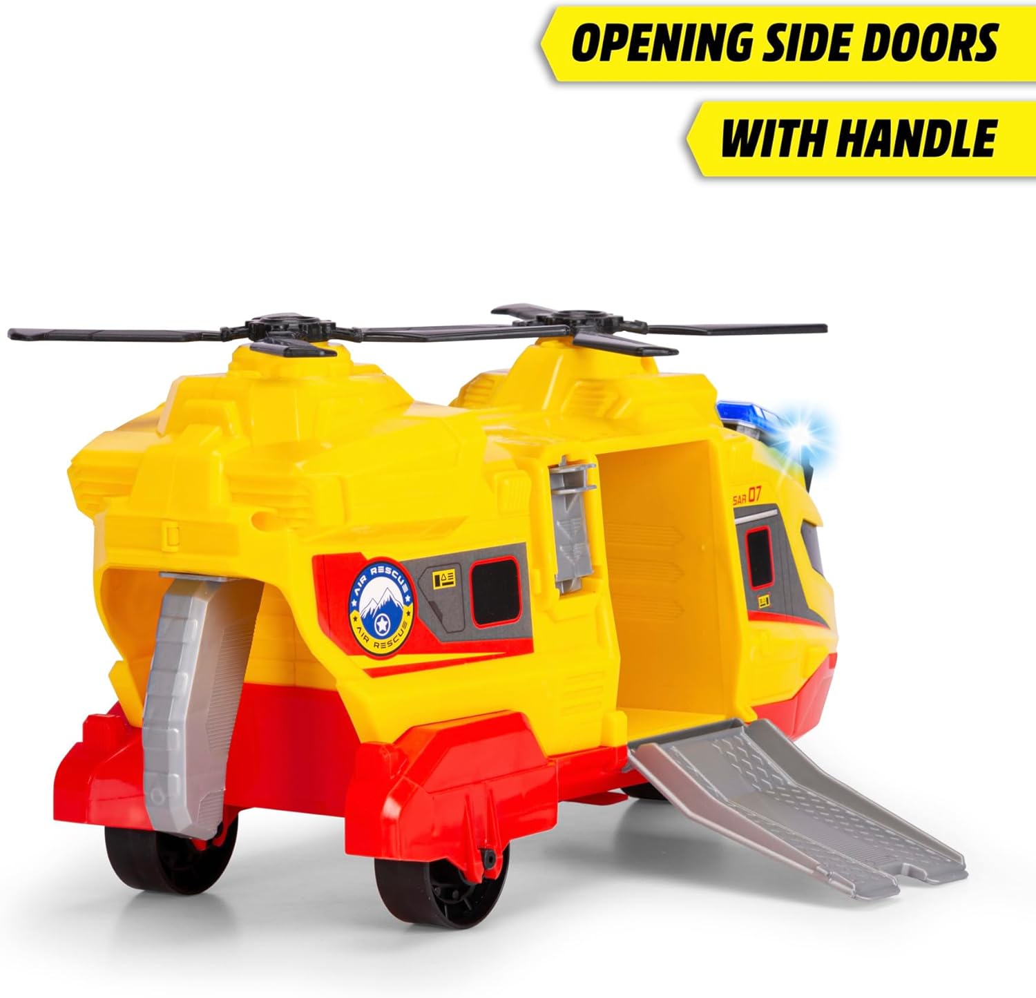 Dickie Toys - Elicottero di Soccorso cm 20, luci e Suoni, argano di Soccorso, a Partire dai 3 Anni, 203306023