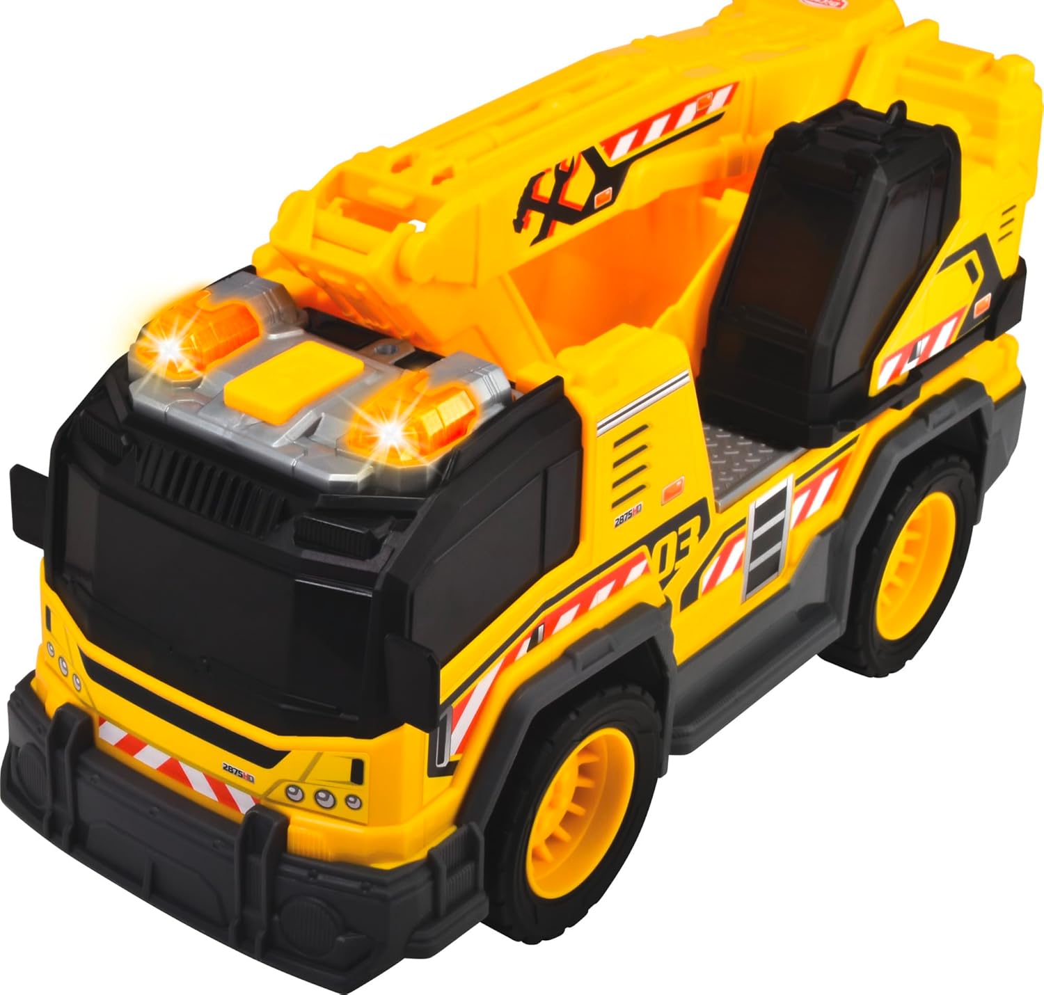 Dickie Toys - Excavator Truck (30 cm) - großer Bagger-LKW ab 3 Jahre mit 360°-Arm für Kinderzimmer & Sandkasten - Auto-Spielzeug für Kinder mit Licht & Sound, inkl. Batterien