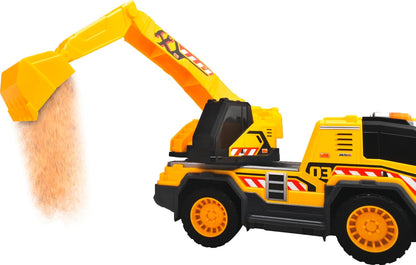 Dickie Toys - Excavator Truck (30 cm) - großer Bagger-LKW ab 3 Jahre mit 360°-Arm für Kinderzimmer & Sandkasten - Auto-Spielzeug für Kinder mit Licht & Sound, inkl. Batterien